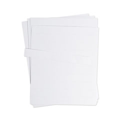 Data Card Replacement Sheet, 8.5 x 11 Sheets, Perforated at 2", White, 10/Pack