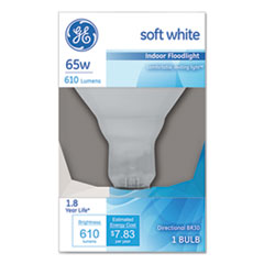 Incandescent Soft White BR30 Light Bulb, 65 W