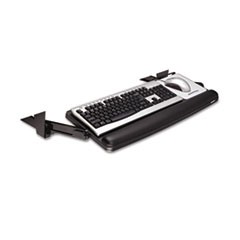 Adjustable Under Desk Keyboard Drawer, 27 3/10w x 16 8/10d, Black