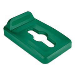 Slim Jim Single Stream Recycling Top for Slim Jim Containers, 11.52 x 20.43 x 2.8, Green