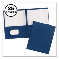 Two-Pocket Folder, Prong Fastener, 0.5