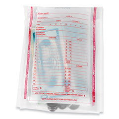 Deposit Bag, 5.75 x 8.75 x 3, 2 mil Thick, Plastic, Clear, 1,000/Carton