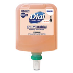 Antibacterial Foaming Hand Wash Refill for Dial 1700 V Dispenser, Original, 1.7 L, 3/Carton