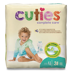 Premium Jumbo Diapers, Size 4, 22 lbs to 37 lbs, 124/Carton