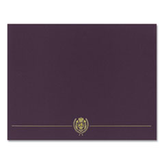 Classic Crest Certificate Covers, 9.38 x 12, Hunter, 5/Pack