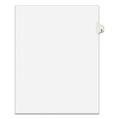 Preprinted Legal Exhibit Side Tab Index Dividers, Avery Style, 26-Tab, E, 11 x 8.5, White, 25/Pack, (1405)