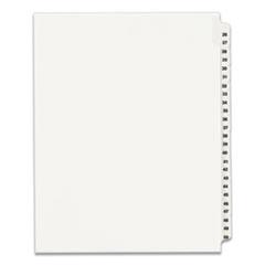 Preprinted Legal Exhibit Side Tab Index Dividers, Avery Style, 25-Tab, 26 to 50, 11 x 8.5, White, 1 Set, (1331)