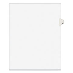 Preprinted Legal Exhibit Side Tab Index Dividers, Avery Style, 10-Tab, 7, 11 x 8.5, White, 25/Pack