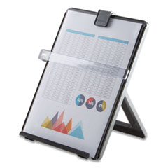 Non-Magnetic Letter-Size Desktop Copyholder, 125 Sheet Capacity, Plastic, Black