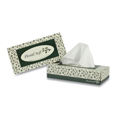 White Facial Tissue, 2 Ply, 8.13 x 8.5, 100 Sheets/Box, 30 Boxes/Carton