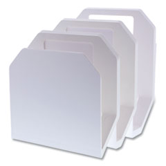 Konnect File Organizer, 3 Sections, Letter Size Files, 7.25 x 4 x 9.25, White