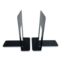 Steel Bookends, Contemporary Style, 6 x 8 x 9.25, Black