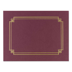 Premium Textured Certificate Holder, 12.65 x 9.75, Burgundy, 3/Pack