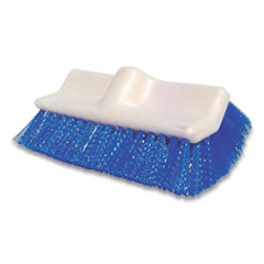 Synthetic Fiber Scrub Brush, Blue Synthetic Bristles, 10