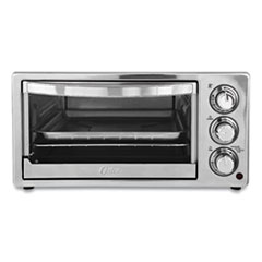 Convection Toaster Oven, 6-Slice, 16.8 x 13.1 x 9, Stainless Steel/Black