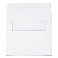 Greeting Card/Invitation Envelope, A-2, Square Flap, Gummed Closure, 4.38 x 5.75, White, 100/Box