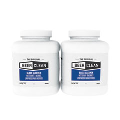 Beer Clean Glass Cleaner, Unscented, Powder, 4 lb. Container