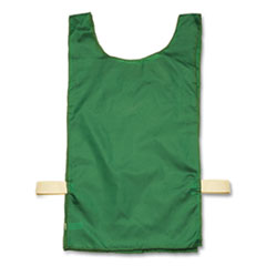 Heavyweight Pinnies, Nylon, One Size, Green, 12/Box