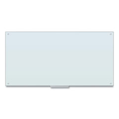 Glass Dry Erase Board, 70 x 35, White Surface