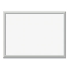 Magnetic Dry Erase Board with Aluminum Frame, 23 x 17, White Surface, Silver Frame