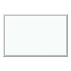 Melamine Dry Erase Board, 35 x 23, White Surface, Silver Frame