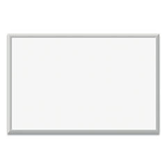 Magnetic Dry Erase Board with Aluminum Frame, 35 x 23, White Surface, Silver Frame