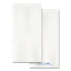 Bio-shield Dinner Napkins, 1-Ply, 17 x 17, 4.25 x 8.5 Folded, White, 300/Carton