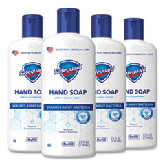 Liquid Hand Soap, Fresh Clean Scent, 25 oz Bottle, 4/Carton