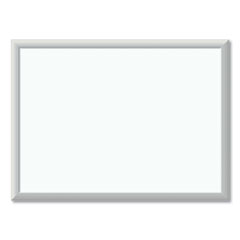 Melamine Dry Erase Board, 23 x 17, White Surface, Silver Frame