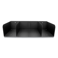 Trays, 4 Compartments, 16 x 8 x 4, Black