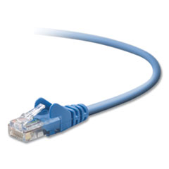 CAT5e Snagless Patch Cable, RJ45 Connectors, 15 ft, Blue