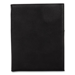 Faux-Leather Padfolio, 9 x 12 Pad, 9.75 x 12.5, Black