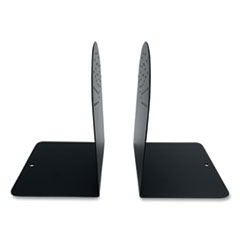 Steel Bookends, Contemporary Style, 4.75 x 5.5 x 7.25, Black