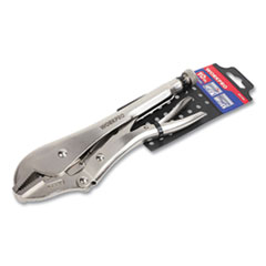 Locking Pliers, Short Nose, Straight Jaw, 10