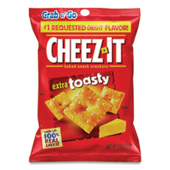 Baked Snack Crackers, Extra Toasty Cheese, 3 oz Bag