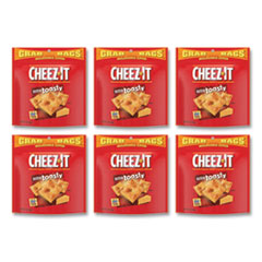 Baked Snack Crackers, Extra Toasty Cheese, 7 oz Bag, 6/Carton