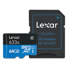 microSDXC Memory Card, UHS-I U1 Class 10, 64 GB