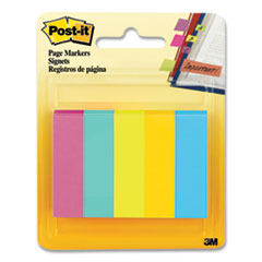 Page Flag Markers, Jaipur Collection, Assorted Colors, 100 Flags/Pad, 5 Pads/Pack