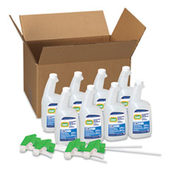 Disinfecting Cleaner with Bleach, 32 oz, Plastic Spray Bottle, Fresh Scent, 8/Carton