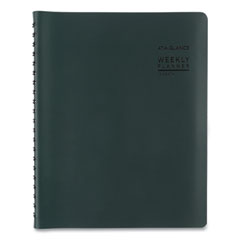 Contemporary Weekly/Monthly Planner, 11 x 8.25, Forest Green, 2022