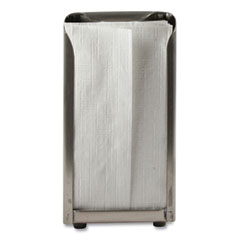 Tabletop Napkin Dispenser, Tall Fold, 3 3/4 x 4 x 7 1/2, Capacity: 150, Chrome