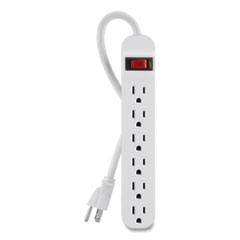 POWER,STRIP,6 OUTLET,WH