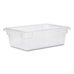 Food/Tote Boxes, 3.5 gal, 18 x 12 x 6, Clear, Plastic