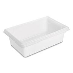 Food/Tote Boxes, 3.5 gal, 18 x 12 x 6, White, Plastic