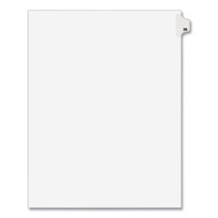 Preprinted Legal Exhibit Side Tab Index Dividers, Avery Style, 10-Tab, 26, 11 x 8.5, White, 25/Pack, (1026)
