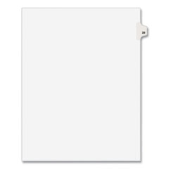 Preprinted Legal Exhibit Side Tab Index Dividers, Avery Style, 10-Tab, 28, 11 x 8.5, White, 25/Pack, (1028)