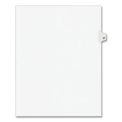 Preprinted Legal Exhibit Side Tab Index Dividers, Avery Style, 10-Tab, 57, 11 x 8.5, White, 25/Pack, (1057)