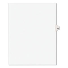 Preprinted Legal Exhibit Side Tab Index Dividers, Avery Style, 10-Tab, 60, 11 x 8.5, White, 25/Pack, (1060)