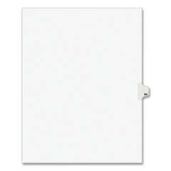 Preprinted Legal Exhibit Side Tab Index Dividers, Avery Style, 10-Tab, 64, 11 x 8.5, White, 25/Pack, (1064)