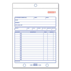 Sales Book, 15 Lines, Three-Part Carbonless, 5.5 x 7.88, 50 Forms Total